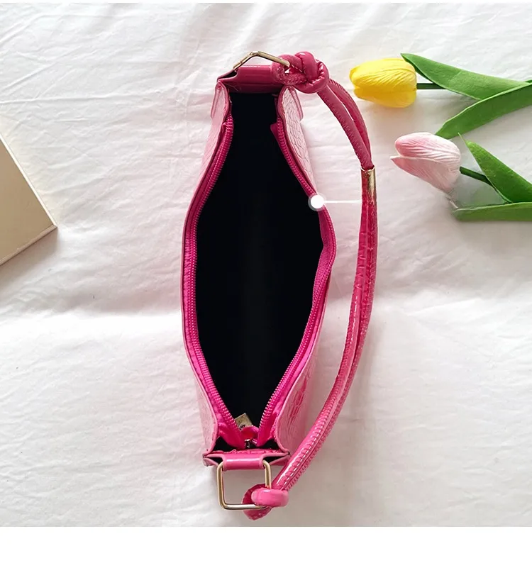 Women’s Square PU Leather Shoulder Bag with Sewing Thread Detail, Single Shoulder Strap, Perfect for Spring & Summer