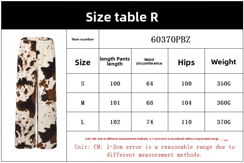 Full Length Casual Pants Made of Polyester Fabric with Printed Design for Casual Everyday Use size guide