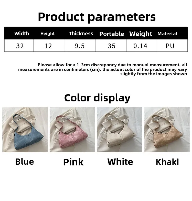 Square PU Leather Tote Bag for Women with Sewing Thread Detail, Single Shoulder Strap, Ideal for Spring and Summer size guide