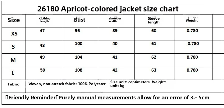 Elegant Long Sleeve Polyester Blazer with V Neck and Regular Sleeve Style size guide