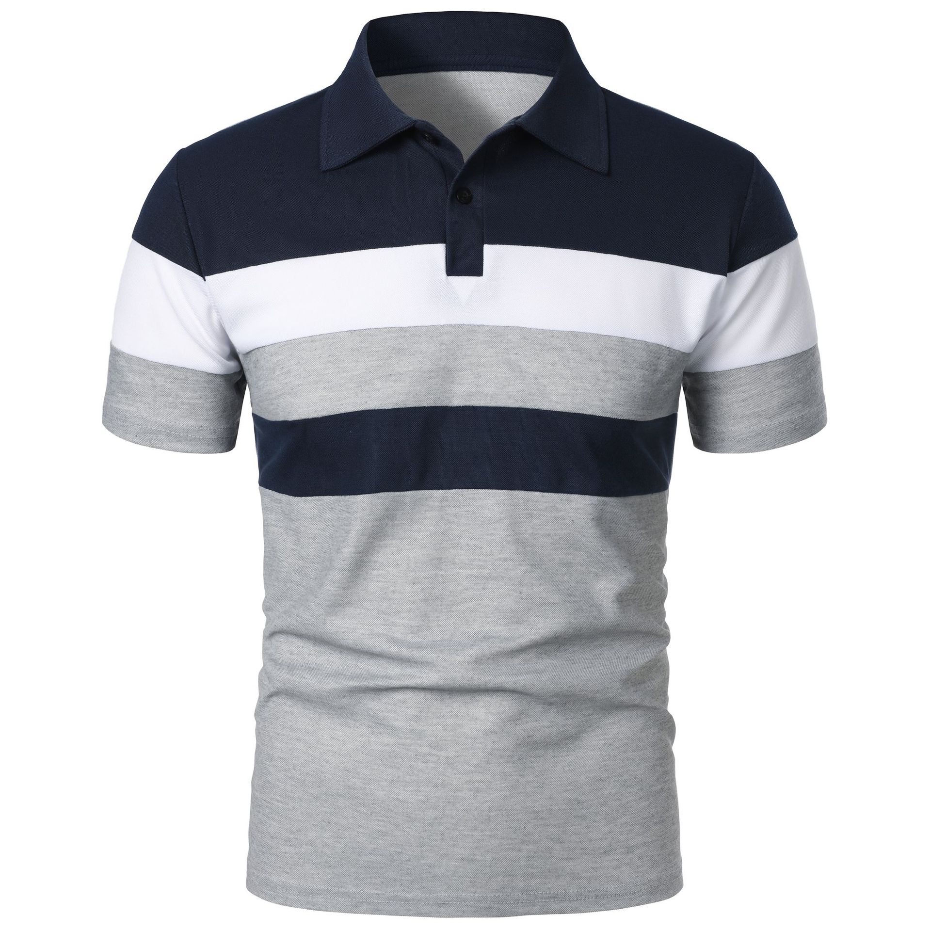 Light Gray with Navy Blue