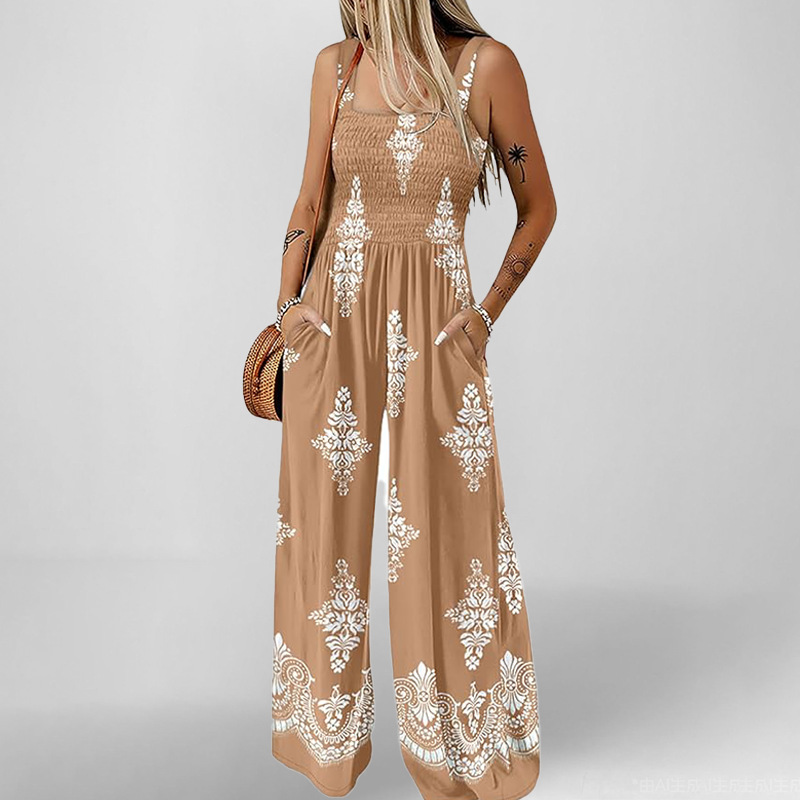 Casava Commute Style Printed Jumpsuit