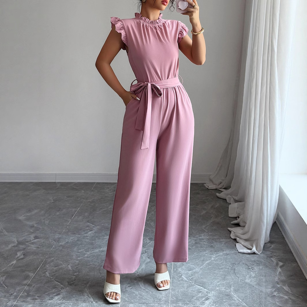 Casava Women’s Casual Solid Color Jumpsuit