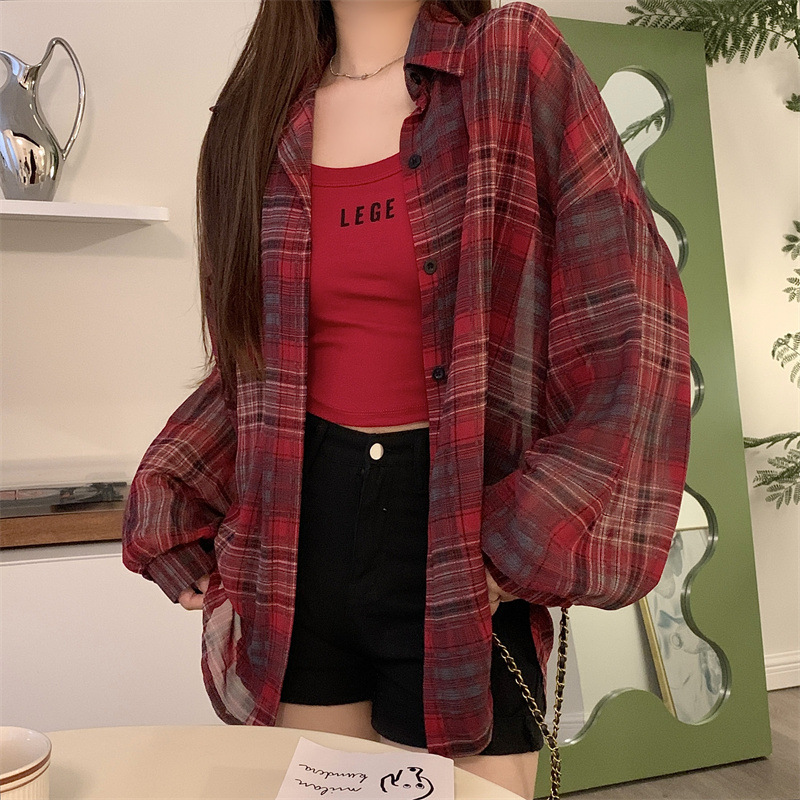 Lattice Long Sleeve Women's Shirt