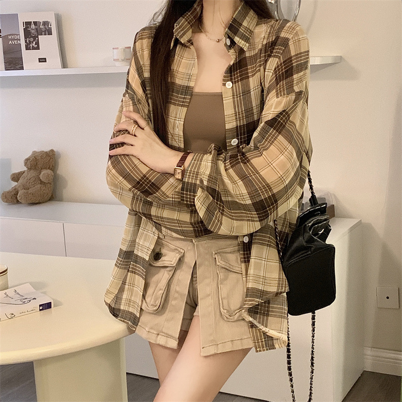 Lattice Long Sleeve Women's Shirt