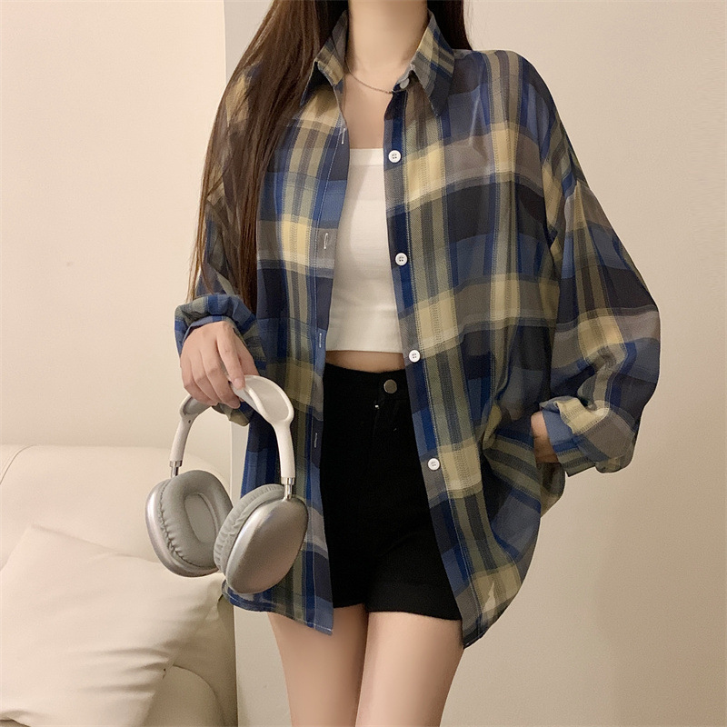 Lattice Long Sleeve Women's Shirt