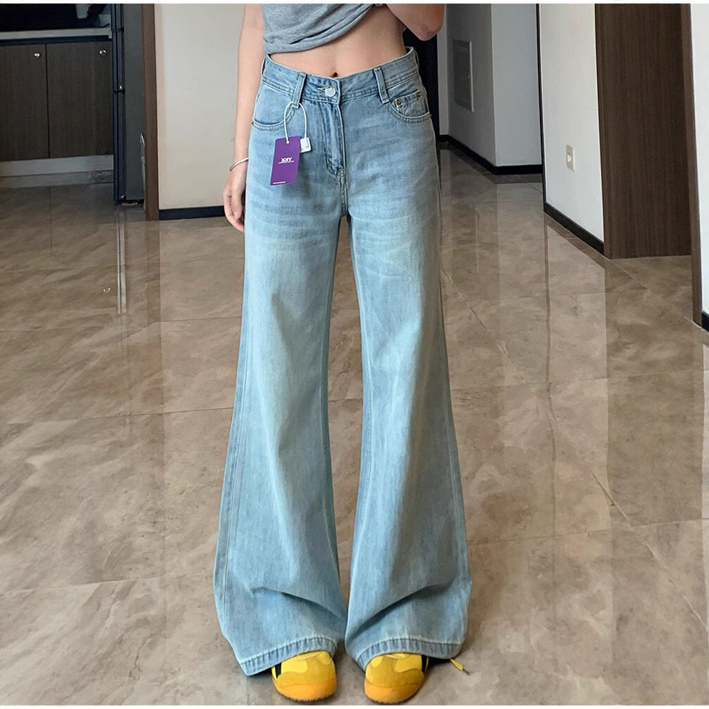 Casava Light Blue Flared Pants