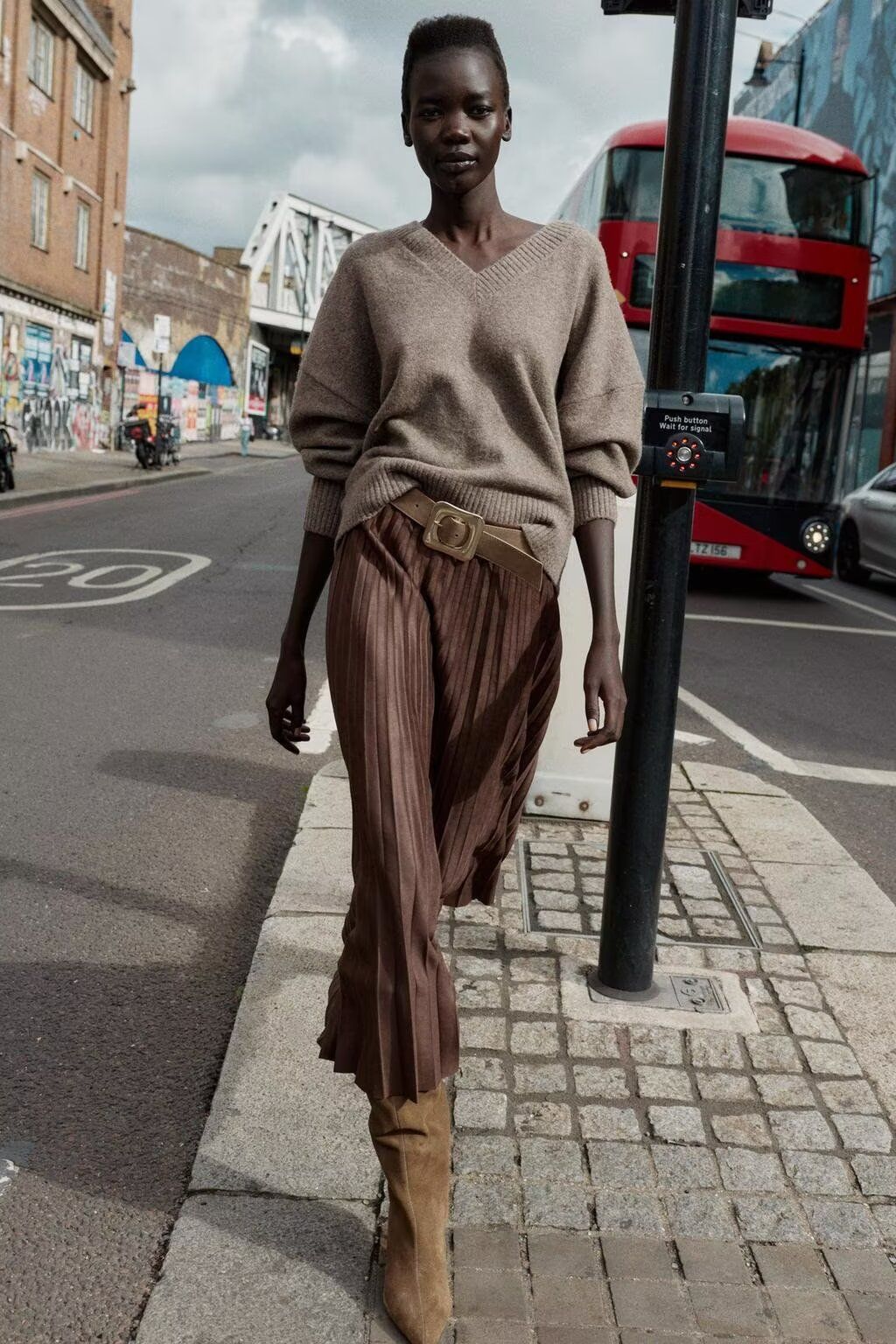 Long Sleeve Polyester And Acrylic Pure Color Sweater