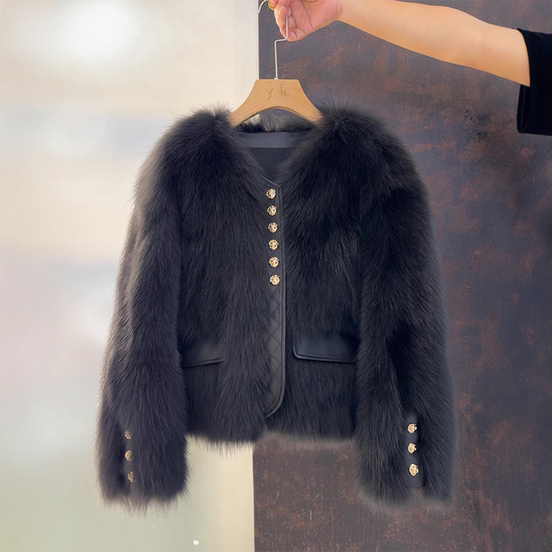 Single Breasted Leather Jacket