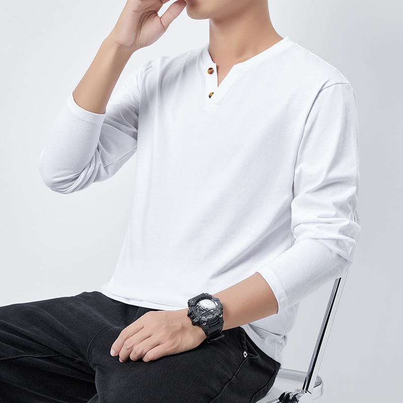 Long Sleeve T-shirt For Men In Cotton With Embroidery