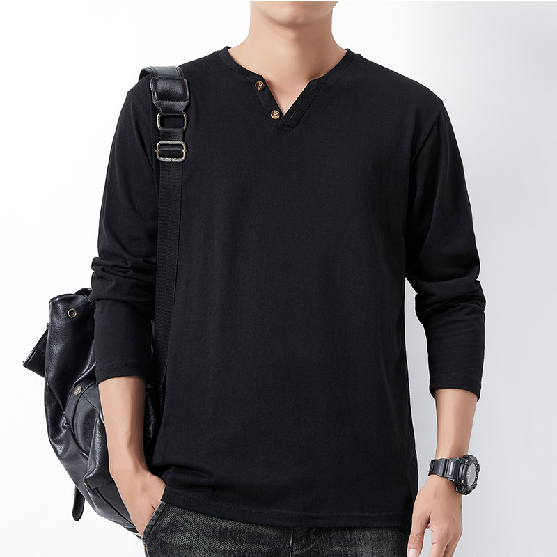 Long Sleeve T-shirt For Men In Cotton With Embroidery