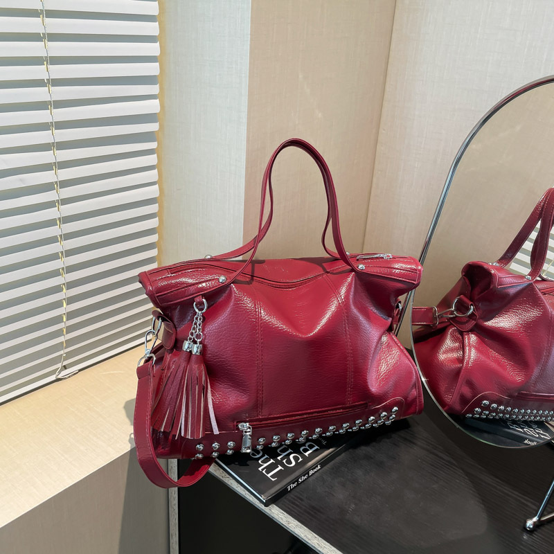 Square Artificial Leather Tote Bag