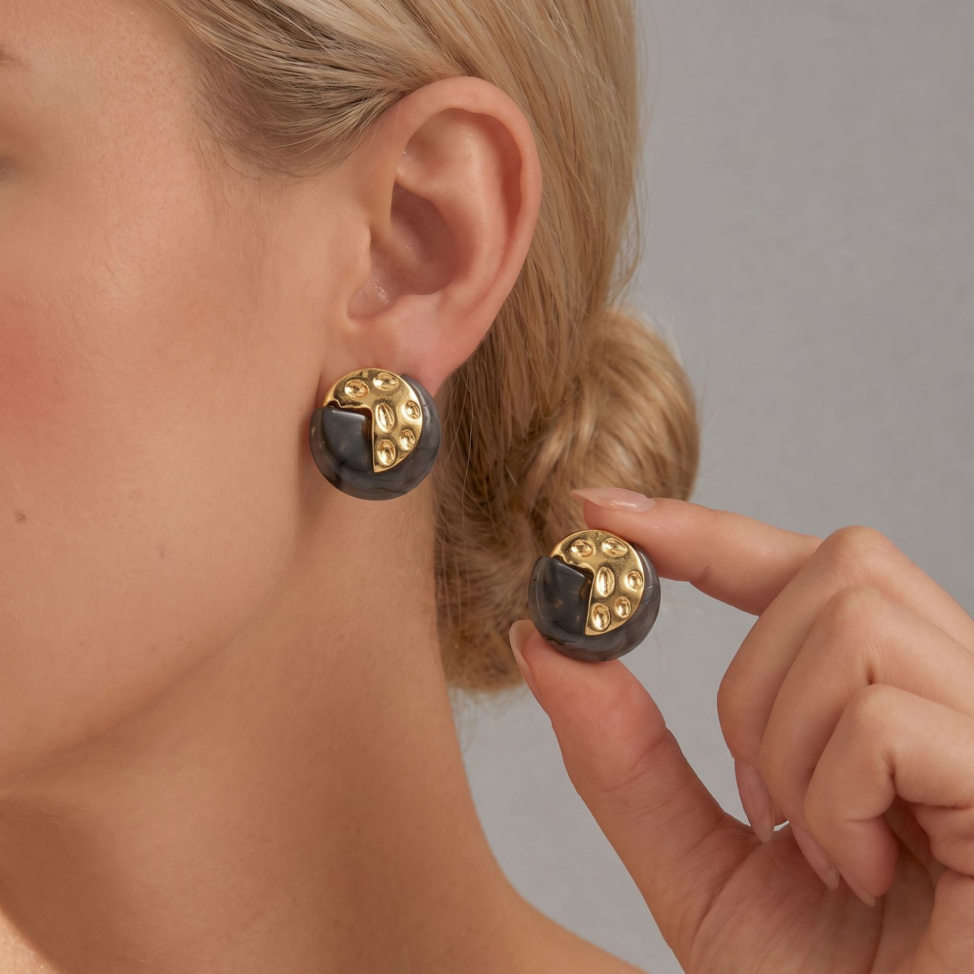 Semicircle Stud Earrings For Women