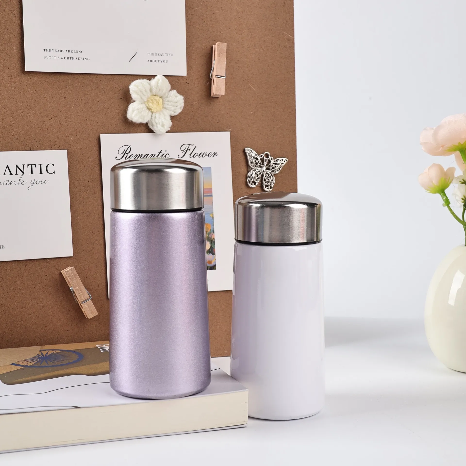 Thermos Cup with 304 Stainless Steel Inner Liner and Durable 201 Stainless Steel Outer Shell, Ideal for Christmas