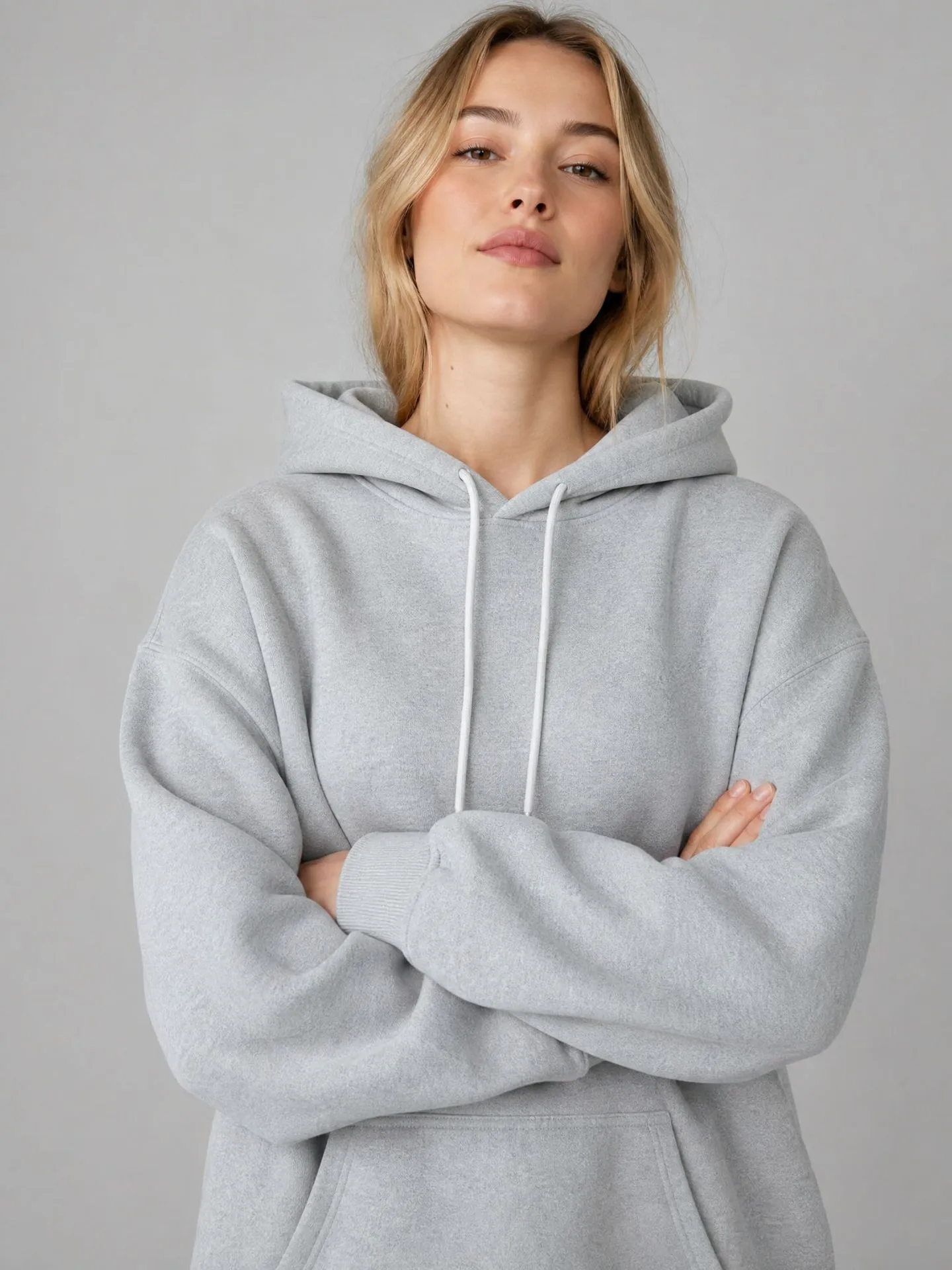 Men's Pullover Hoodie in Dyed Black Featuring Long Sleeves and Polyester Fabric