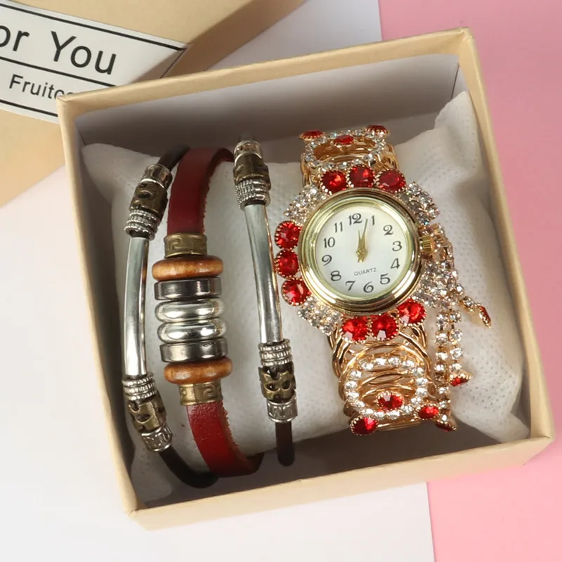 Soker Women's Bracelet Watch Vintage Diamond Tassel Quartz Watch for Women