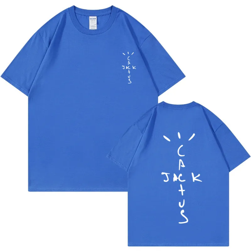 Men's Casual Short Sleeve T-shirt in Cotton with Wrinkle-Resistant Treatment