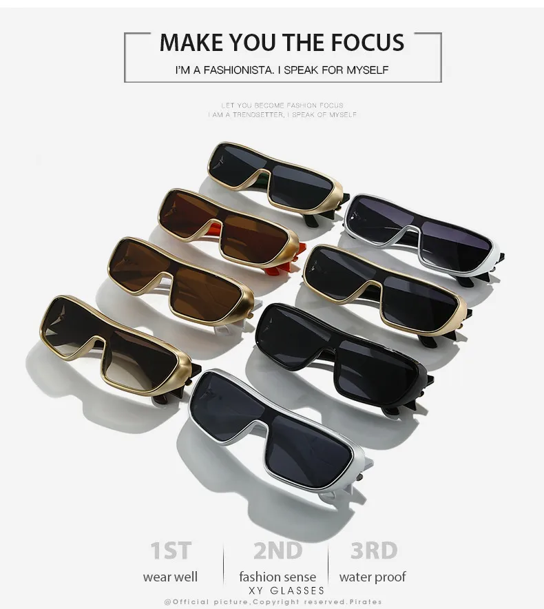Men's Sports Sunglasses Outdoor Cycling Windproof Integrated Design Travel Cycling Suitable for Men and Women Unisex PC Lens