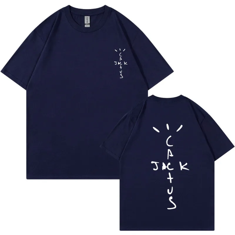 Men's Casual Short Sleeve T-shirt in Cotton with Wrinkle-Resistant Treatment
