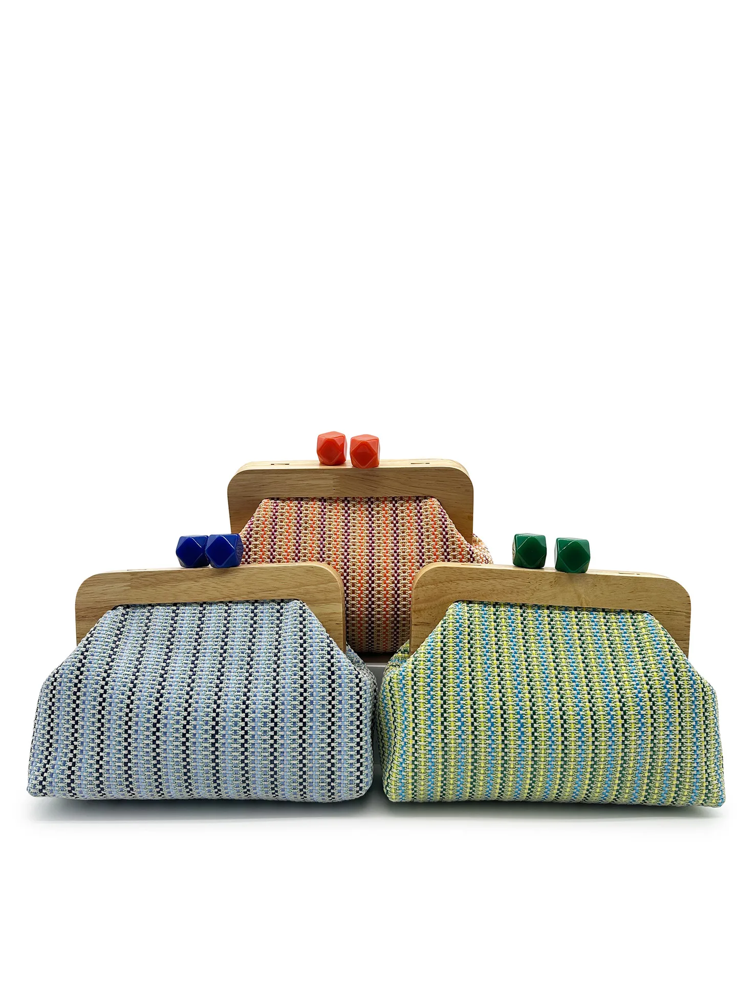 Stripe Square Straw Shoulder Bag with Weave Pattern, Summer Style for Women