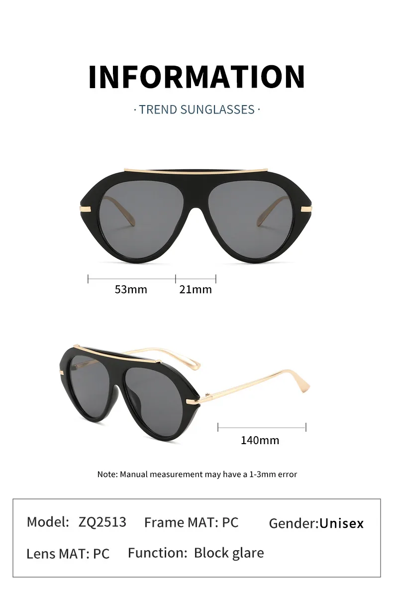 Women’s Full Frame Toad Glasses Sunglasses with PC Lens Material in Leopard Print for All Seasons