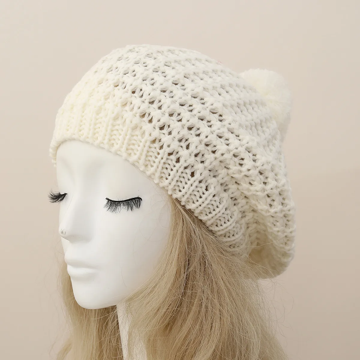 Knit Beret Hat for Women – Casual All-Season Lady Beanie