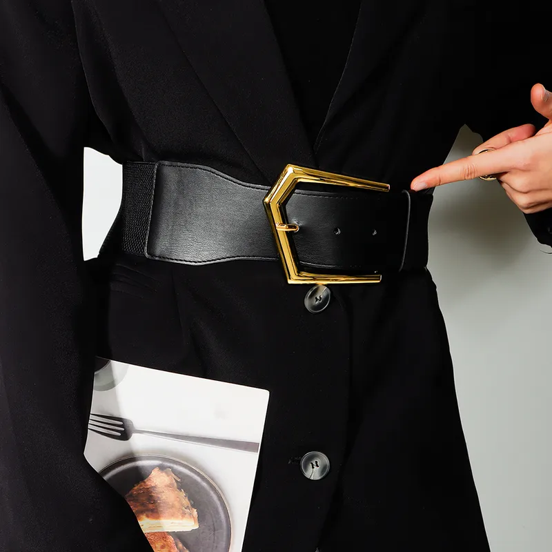Elegant Solid Color PU Belt for Women Featuring Stylish Belt Buckles