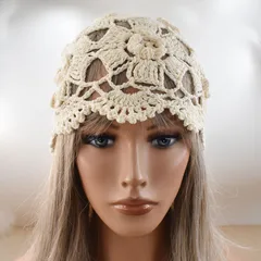 Modern Style Solid Color Breathable Brimless Hat Accessories for Adults, Handmade Cotton Material