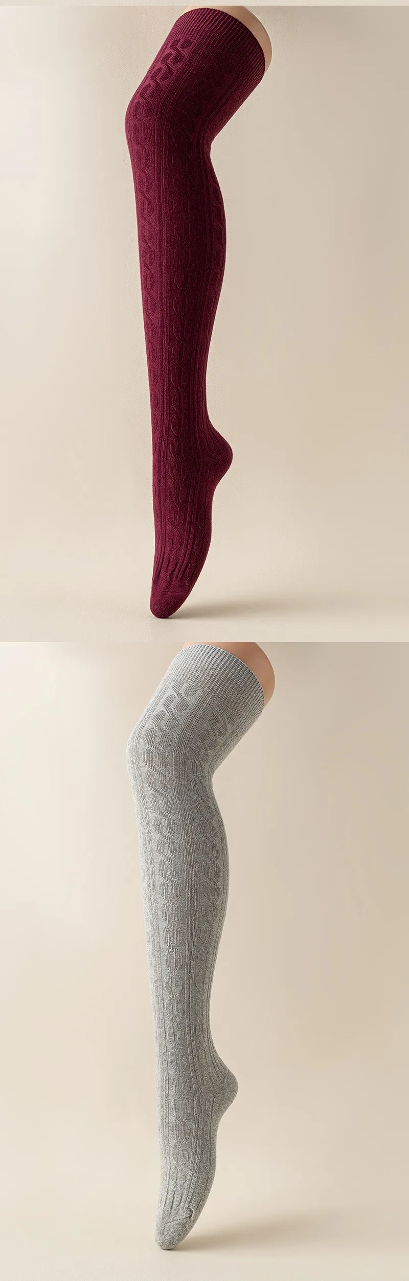 New Style Solid Color Polyester Socks for Women in Dyed Black, Suitable for All Seasons