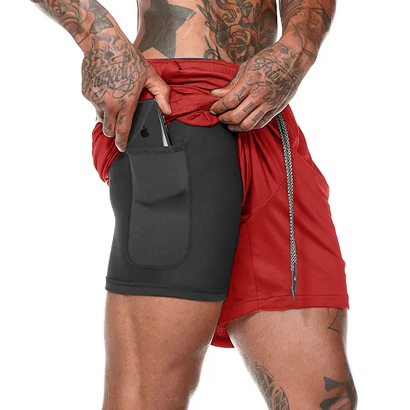 Men's Loose Fit Solid Color Knee Length Casual Polyester Shorts