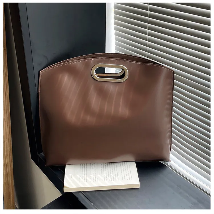 Square PU Leather Handbag for Women with Sewing Thread Detail, Top Handle Style, Perfect for Autumn and Winter