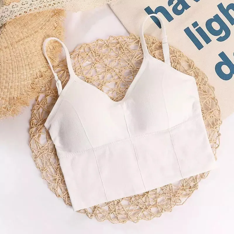 Sexy Solid Color Tube Bra Sports Bra for Summer Comfort Featuring Soft Fabric