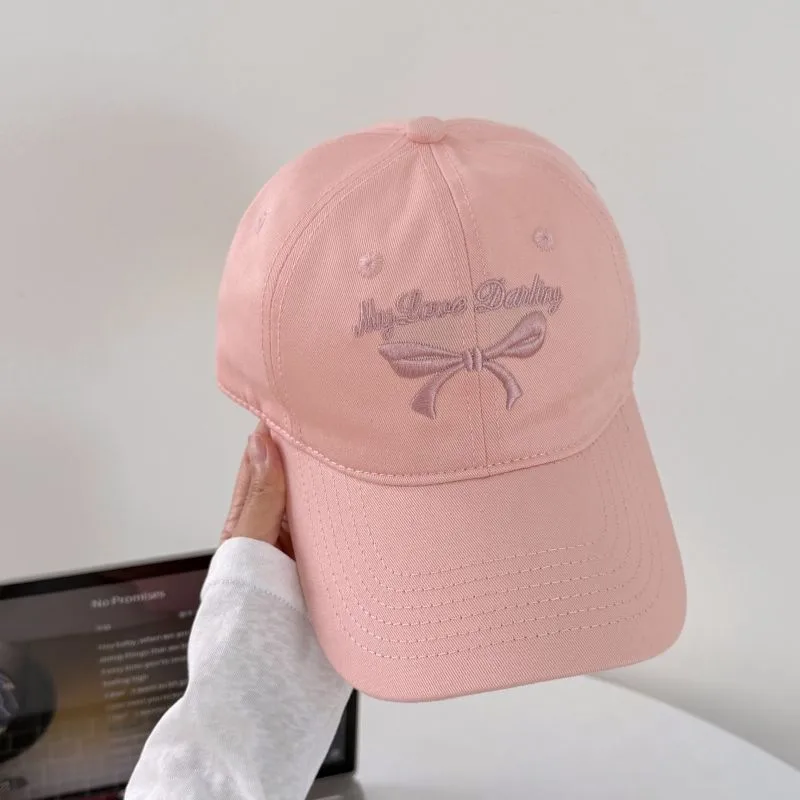 Sweet Women’s Embroidery Baseball Cap with Wide Brim, Breathable Cotton and Linen Material