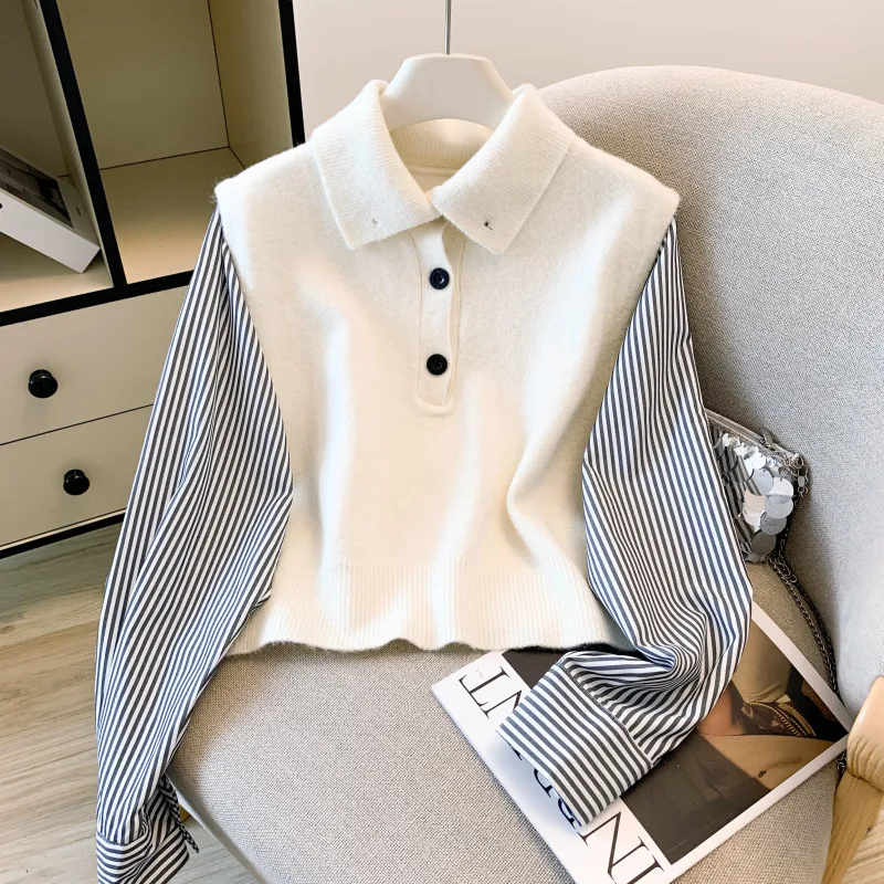 Elegant Sweater in Viscose Fiber Featuring Buckle Detail