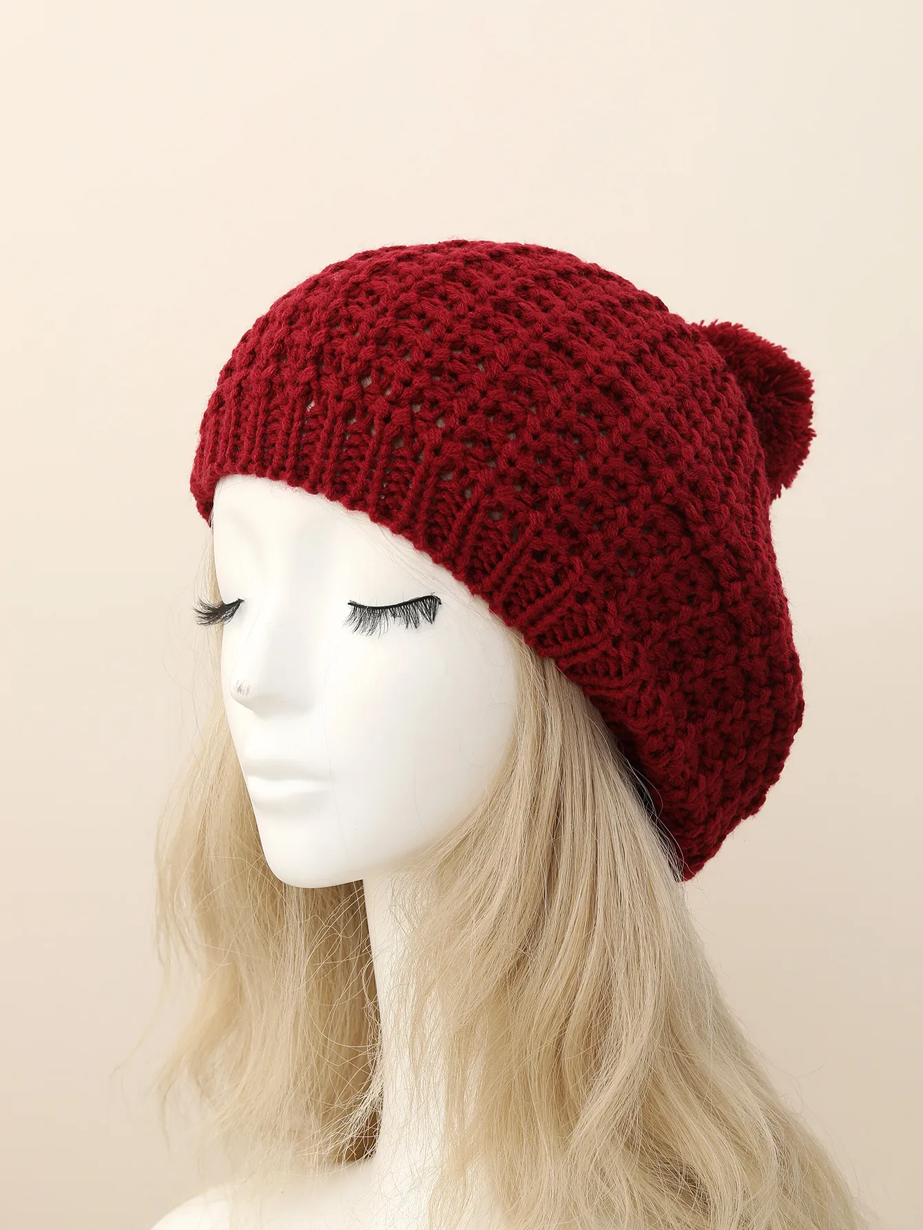 Knit Beret Hat for Women – Casual All-Season Lady Beanie