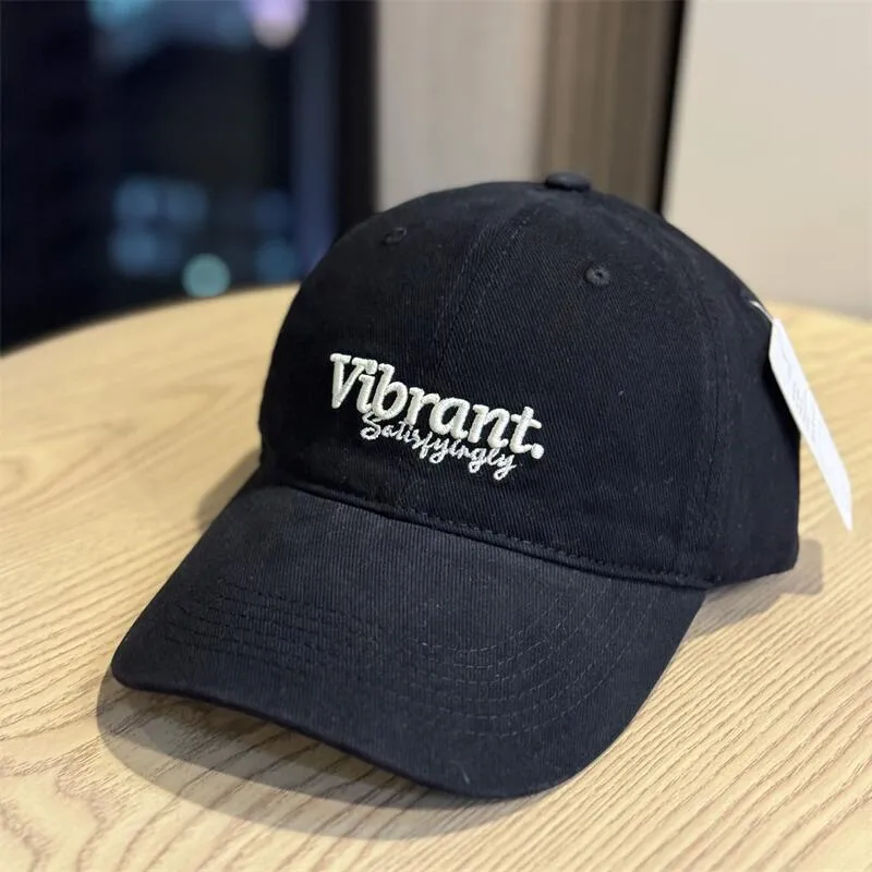 Women's Breathable Cotton Baseball Cap with Short Brim, Embroidered Design for Comfortable Commute
