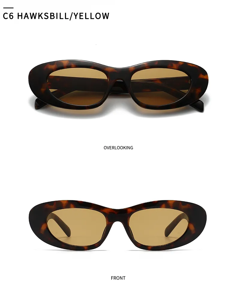 Unisex Oval Frame Full Frame Sunglasses with PC Lens Material, Available in Colour for All Seasons