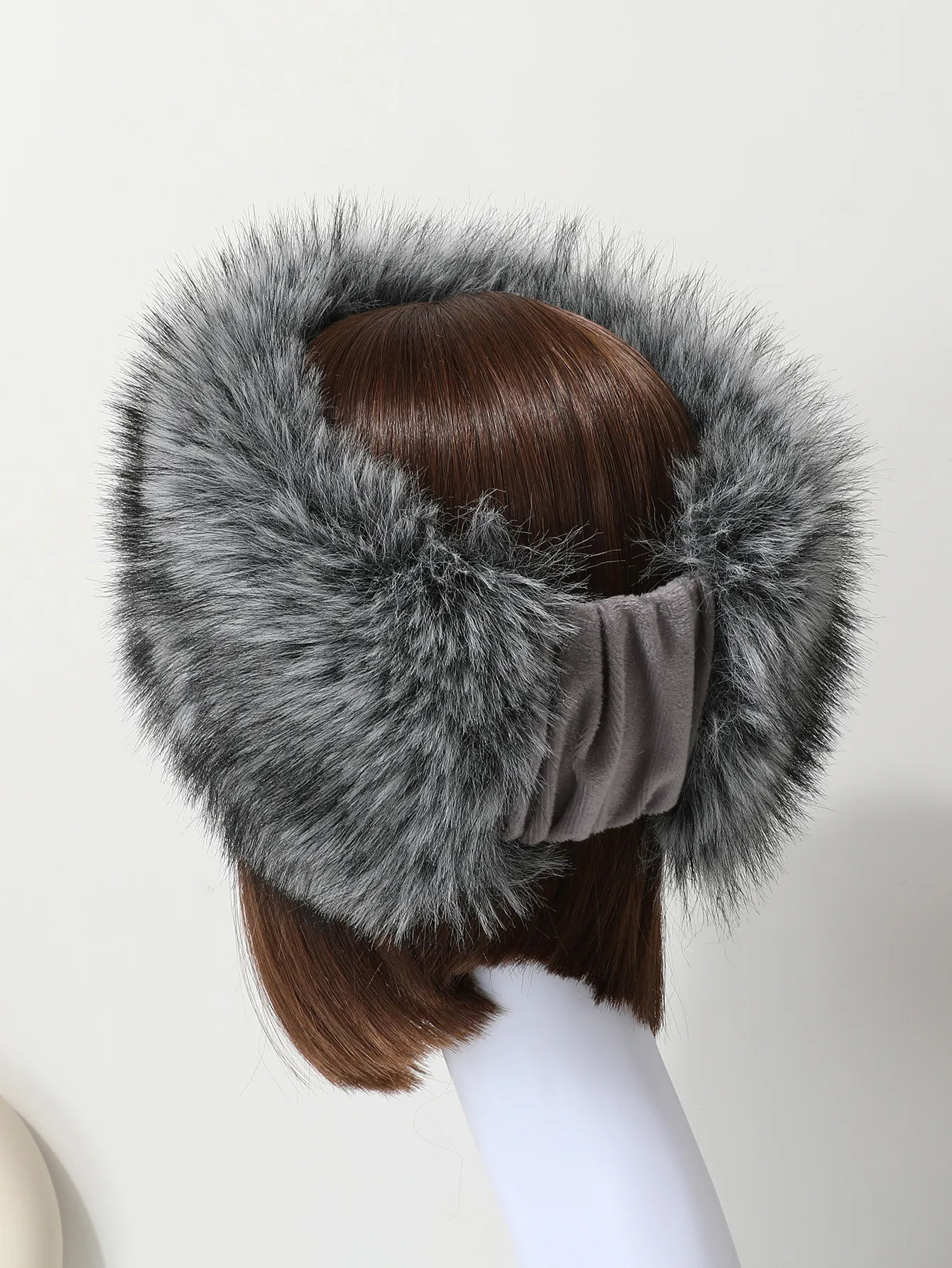 Elegant Multicolor Brown Synthetic Fibre Hair Band for Autumn and Winter