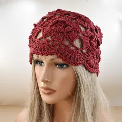 Modern Style Solid Color Breathable Brimless Hat Accessories for Adults, Handmade Cotton Material