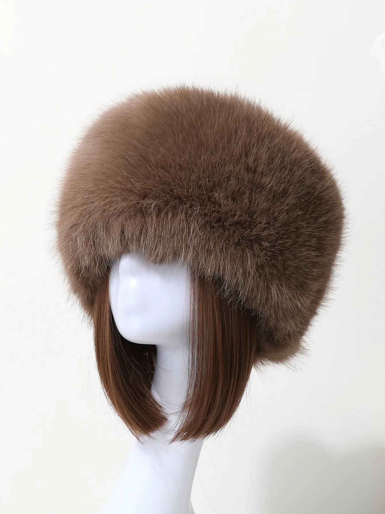 Elegant Multicolor Brown Synthetic Fibre Hair Band for Autumn and Winter