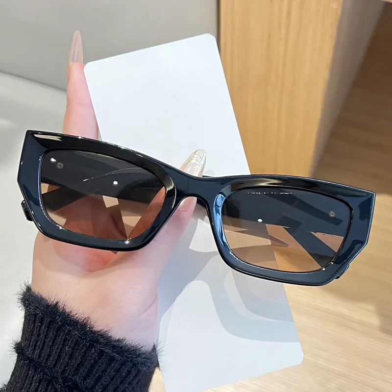 Black Cat Eye Full Frame Sunglasses for Women with UV Protection