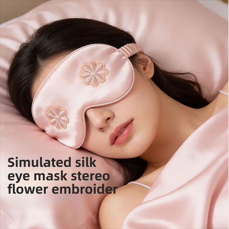 Satin Eye Mask for Home Use, Soft and Comfortable Sleep Mask