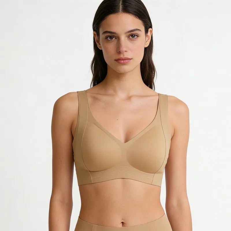Brown U Neck Sports Casual Apparel in Nylon Fabric Featuring Backless Design for Stylish Comfort