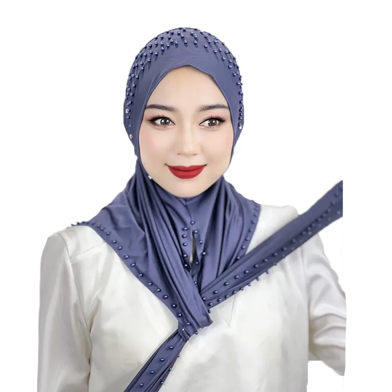 Solid Color Polyester Scarf for Women in Khaki, Suitable for All Seasons