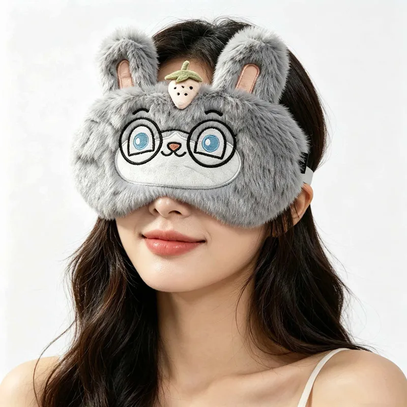 Plush Eye Mask for Sleeping, Soft and Comfortable Sleep Mask for Home Use