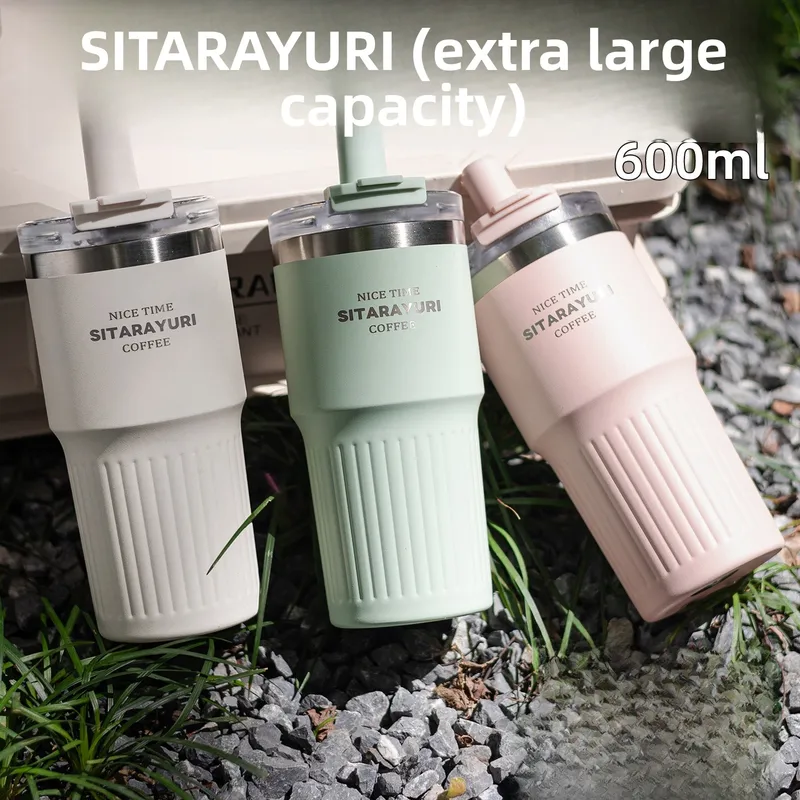 Thermos Cup Featuring 304 Stainless Steel Inner Liner and Robust 201 Stainless Steel Outer Shell, Perfect for Christmas