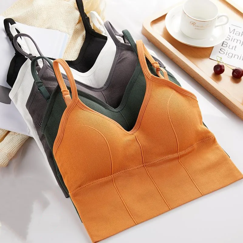 Sexy Solid Color Tube Bra Sports Bra for Summer Comfort Featuring Soft Fabric