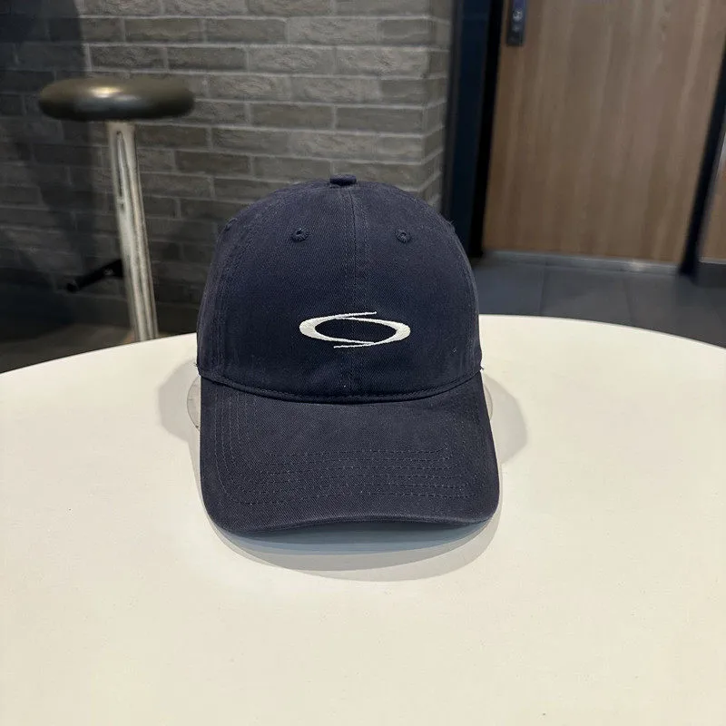Women's Breathable Cotton Baseball Cap with Wide Brim Featuring Embroidery for Commute
