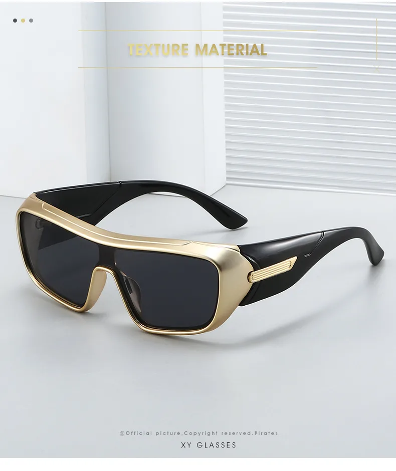 Men's Sports Sunglasses Outdoor Cycling Windproof Integrated Design Travel Cycling Suitable for Men and Women Unisex PC Lens