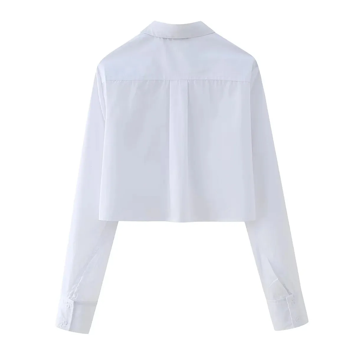 Stripe Polyester Blouse with Lapel Collar and Single Breasted Closure, Streetwear Style Women's Shirt